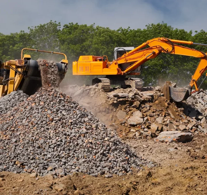 Wynajem kruszarki do betonu